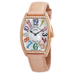 Cintree Curvex Quartz Diamond White Dial Ladies Watch 2852QZCOLDRMMOPD1R(5N)-PKSTRAP