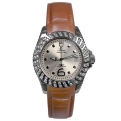 Pre-owned Tudor Prince Date Automatic Diamond Ladies Watch 79430P