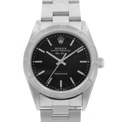 Pre-owned Rolex Air King Automatic Chronometer Black Dial Men's Watch 14010 BKSO
