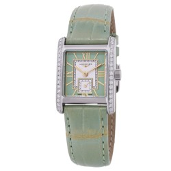 Mini Dolcevita Quartz Diamond Green Dial Ladies Watch L5.200.0.05.2