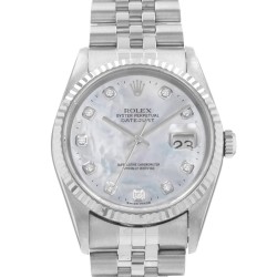 Pre-owned Rolex Datejust 36 Automatic Chronometer Diamond Men's Watch 16234 MDJ