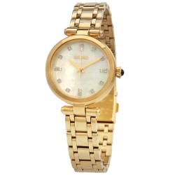 Open Box - Seiko Quartz Crystal White Dial Ladies Watch SRZ536P1