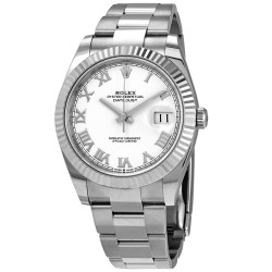 Datejust 41 White Dial Men's Watch 126334WRO