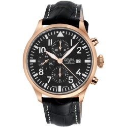 Vaughn Chronograph Automatic Black Dial Men's Watch 47103