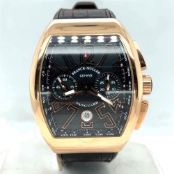 Pre-owned Franck Muller Vanguard Black Dial Unisex Watch V 45 CC DT (5N.NR)