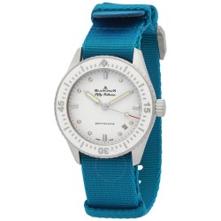 Fifty Fathoms Bathyscaphe Automatic White Dial Watch 5100-1127-NATA