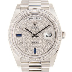 Day-Date 40 Automatic Chronometer Diamond-Pave Dial Men's Watch 228396tbr-0021