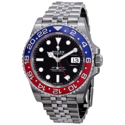 GMT-Master II Pepsi Blue and Red Bezel Stainless Steel Jubilee Watch 126710BKSJ