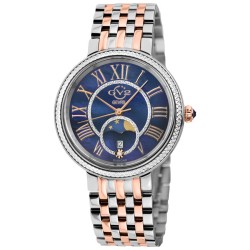Genoa Mother of Pearl Dial Quartz Moon Phase Diamond Ladies Watch 12549B