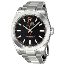 Pre-owned Rolex Milgauss Black Dial Men's Watch 116400BKSO