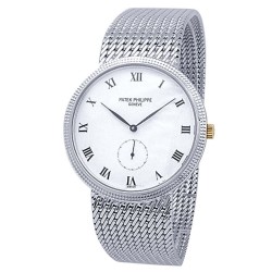 Pre-owned Patek Philippe Calatrava Hand Wind White Dial Men's Watch 3919/5