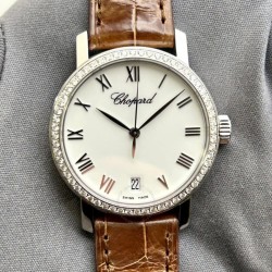 Classic White Dial 18 Carat White Gold Men's Watch 134200-1002