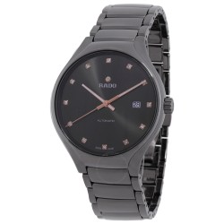 True Automatic Diamond Black Dial Unisex Watch R27057732
