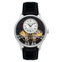 Scientists Faraday Double Barrel White Dial Men's Watch ES-8179-01
