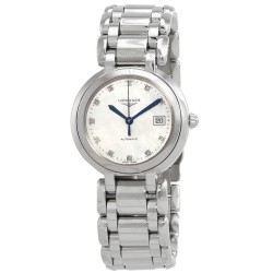 Primaluna Automatic Diamond White Mother of Pearl Dial Ladies Watch L8.113.4.87.6
