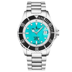 Pre-owned Revue Thommen Diver Green Dial Men's Watch 17571.2431