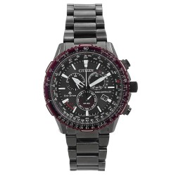 Promaster Perpetual Alarm World Time Chronograph GMT Black Dial Men's Watch CB5009-55E