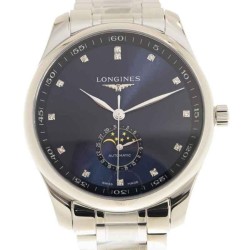 Master Collection Automatic Moon Phase Diamond Unisex Watch L2.919.4.97.6