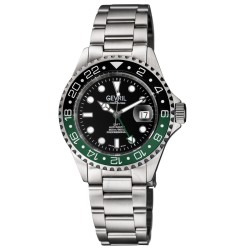 Wall Street Black Dial Sprite Bezel Men's Watch 4955A