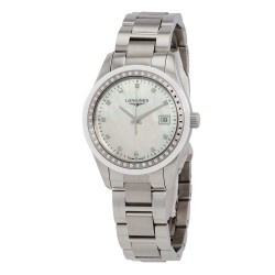 Conquest Classic Quartz Diamond Ladies Watch L2.387.0.87.6