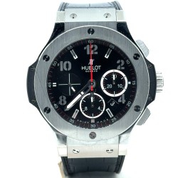 Pre-owned Hublot Big Bang Chronograph Black Dial Men's Watch 301.SX.130.RX