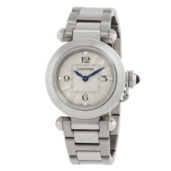 Pasha De Cartier Quartz Silver Dial Ladies Watch WSPA0021