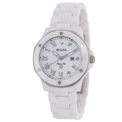 Marc Anthony Marine Star Quartz Diamond White Dial Ladies Watch 98P222