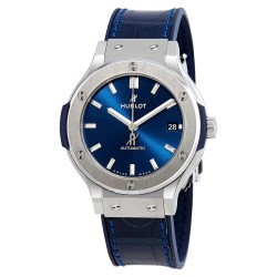 Classic Fusion Automatic Blue Sunray Dial Titanium 38mm Men's Watch 565.NX.7170.LR