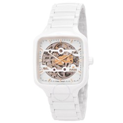 True Square Automatic Skeleton White Dial Unisex Watch R27126012