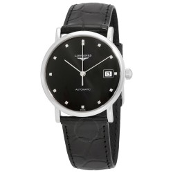 Elegant Automatic Diamond Black Dial Ladies Watch L4.809.4.57.2