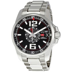Pre-owned Chopard Mille Miglia GT XL GMT GMT Black Dial Men's Watch 15-8514-3001