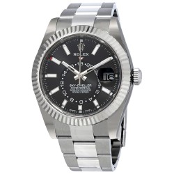 Pre-owned Rolex Sky Dweller GMT Automatic Black Dial Men's Watch 326934BKSO