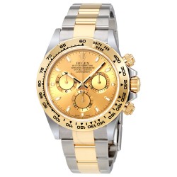 Cosmograph Daytona Champagne Dial Steel and 18K Yellow Gold Men's Watch 116503/78593