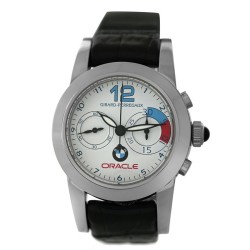 Pre-owned Girard Perregaux BMW Oracle Racing Chronograph Automatic White Dial Ladies Watch 80440