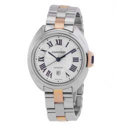 Pre-owned Cartier Cle de Cartier Automatic Silver Dial Ladies Watch W2CL0004