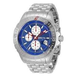 Aviator Alarm Chronograph Quartz Blue Dial Men's Watch 33501