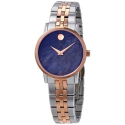 Museum Classic Blue Mother of Pearl Dial Two-tone Ladies Watch 0607268