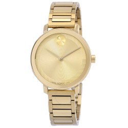 Bold Evolution 2.0 Quartz Gold Dial Ladies Watch 3601104