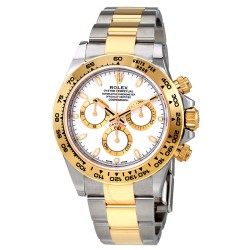 Pre-owned Rolex Cosmograph Daytona Chronograph Tachymeter White Dial Men's Watch 116503WSO