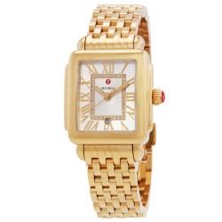 Deco Madison Quartz Diamond Silver White Sunray Dial Ladies Watch MWW06G000014