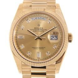 Day-Date 36 Champagne Diamond Dial 18kt Yellow Gold President Watch 128238CDP