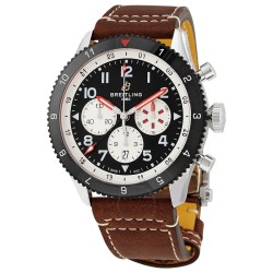 Super AVI Chronograph Automatic Chronometer Black Dial Men's Watch YB04451A1B1X1