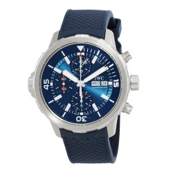 Aquatimer Deep Two Chronograph 44 Automatic Blue Dial Men's Watch IW376806