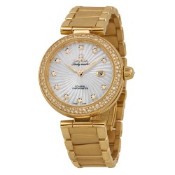 De Ville Ladymatic Mother of Pearl Dial 18kt Yellow Gold Diamond Ladies Watch 42565342055002