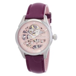 Jazzmaster Skeleton Automatic Pink Dial Ladies Watch H32265870