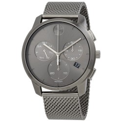 Bold Thin Chronograph Quartz Grey Dial Men's Watch 3600635