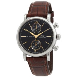 Portofino Chronograph 39 Automatic Black Dial Men's Watch IW391404