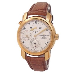 Pre-owned Vacheron Constantin Malte Dual Time Regulator Automatic Silver Dial Men's Watch 42005/000J 8901
