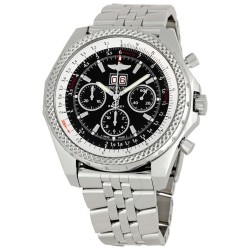 Pre-owned Breitling Bentley Chronograph Automatic Black Dial Men's Watch A4436212-B859SS