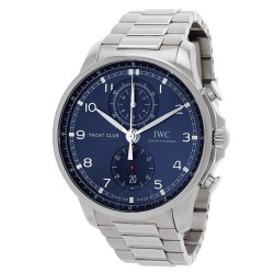 Pre-owned IWC Portugieser Chronograph Automatic Blue Dial Men's Watch IW390701